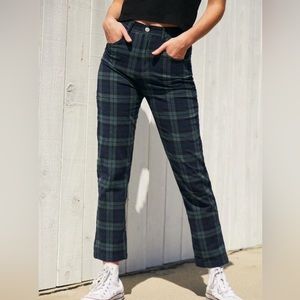 Brandy Melville Navy and Green Jane Pants